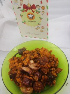 Una foto de Migas con pimientos de Padrón