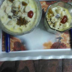 A picture of Gulab Jamun bottle gourd kheer.