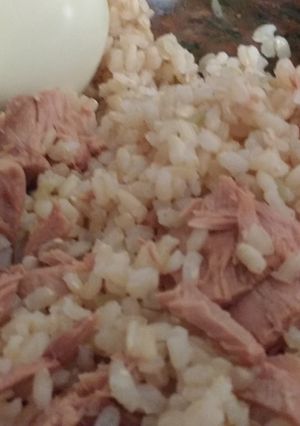 Una foto de Arroz Yamaní, Atún y Huevo