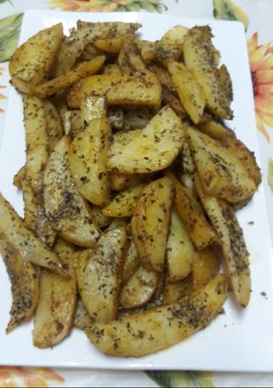 صورة لوصفة بطاطا مشوية بالفرن