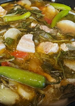 A picture of Pork Belly Sinigang.