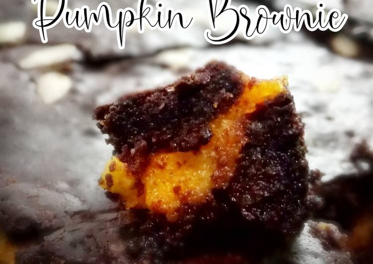 Resep Pumpkin Brownies Gluten Free, cemilan sehat yang enak banget, Enak Banget