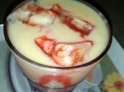 A picture of red sharbat