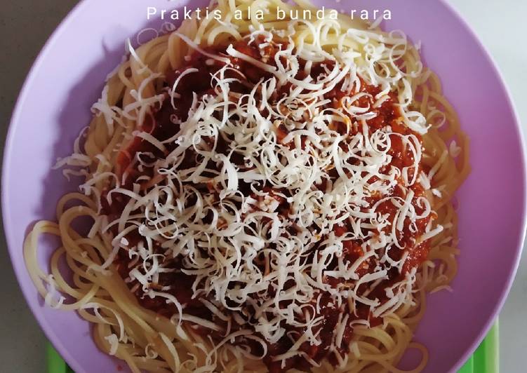 Spaghetti Beef Cornet Sauce deL monte