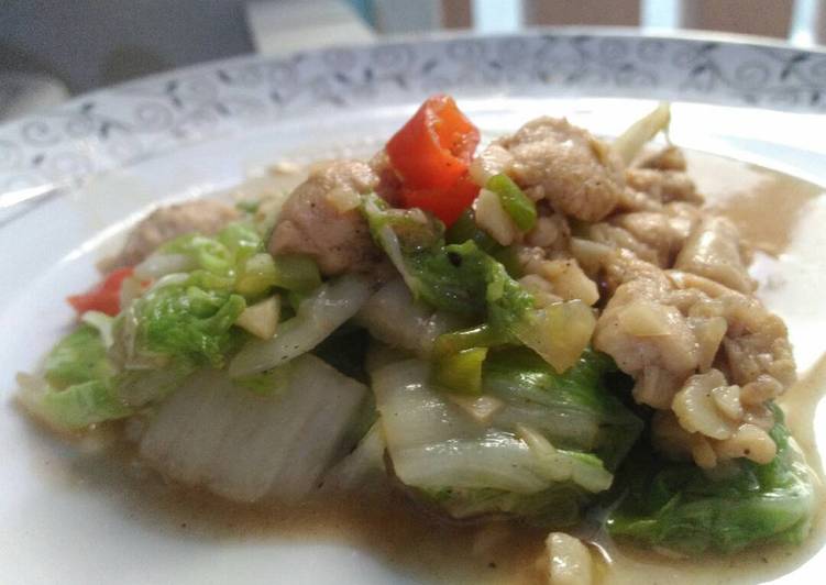 Resep Tumis Sawi Putih Lada Hitam yang enak