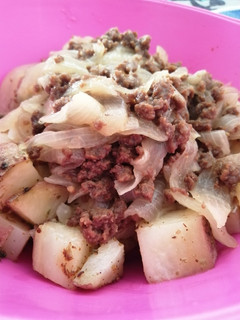 Una foto de Papas Bravas Veggie