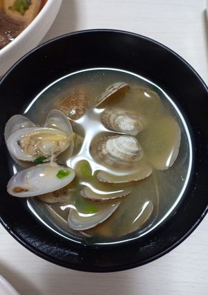 Hình của món Sò nấu canh mi sô nhật.