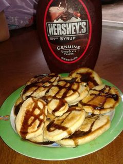 Una foto de Pancake con chocolate chips