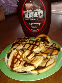 Una foto de Pancake con chocolate chips