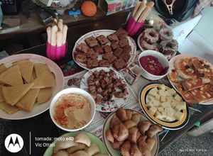 Una foto de Fiesta de primavera con amigos, vegano y casero!
