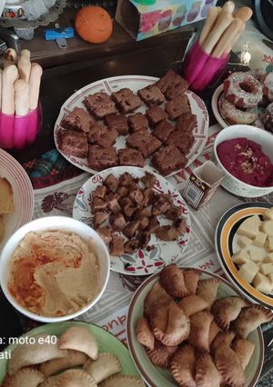 Una foto de Fiesta de primavera con amigos, vegano y casero!
