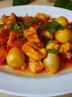 Foto resep Tahu,telur puyuh asam manis pedas