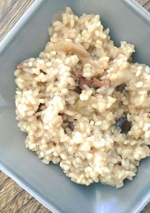 Une photo de Risotto aux cèpes et huile de truffe