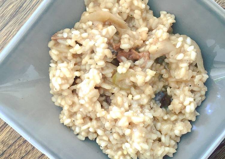 Comment Servir Risotto aux cèpes et huile de truffe