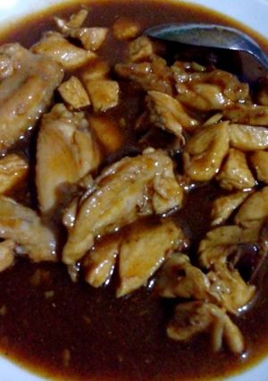 Foto resep ayam tiram lada hitam