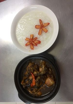 Hình của món Cháo Ếch Singapor.