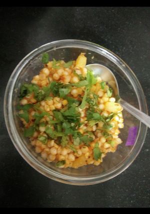 A picture of Sabudane ki khichhri.