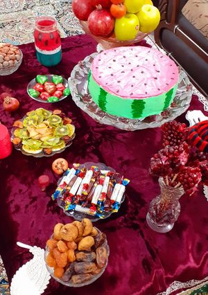 عکسی از دستور سفره ی شب یلدا ی ما❤