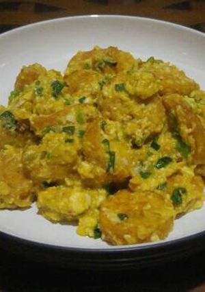 Foto resep Egg tofu saus telur asin
