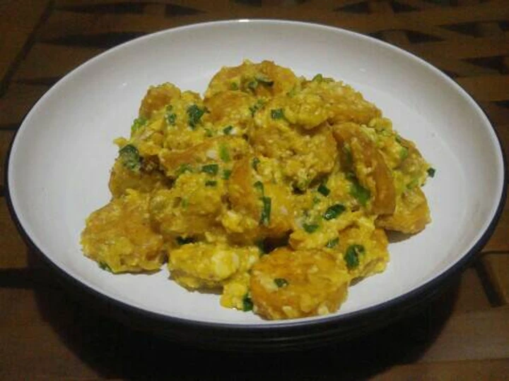 Cara Gampang Menyiapkan Resep Egg tofu saus telur asin yang Sempurna Anti Ribet, Mantap Sekali