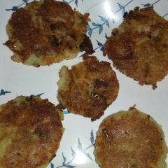 Crispy potato tikki A picture of Crispy potato tikki.