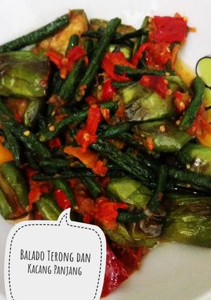 Foto resep Balado Terong dan Kacang Panjang