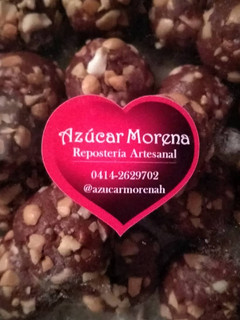 Una foto de Trufas de chocolate y maní