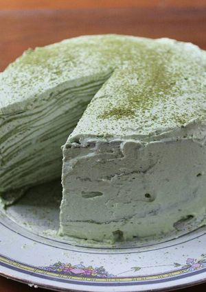 Foto resep Matcha Mille Crepe Cake