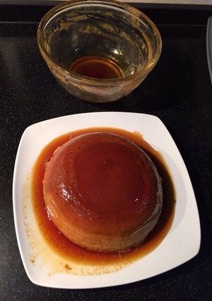 Una foto de Flan tarasco de tofu