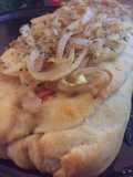 Calzone con cebolla caramelizada