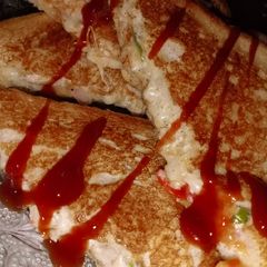 Bread Pizza Sandwich #ramzanrecipe#eidrecipe A picture of Bread Pizza Sandwich #ramzanrecipe#eidrecipe.