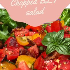 A picture of Chopped BLT salad. Gluten free& guilt free.
