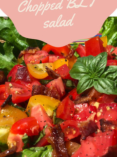 A picture of Chopped BLT salad. Gluten free& guilt free.
