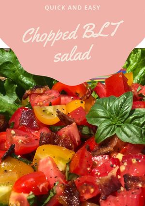 A picture of Chopped BLT salad. Gluten free& guilt free.