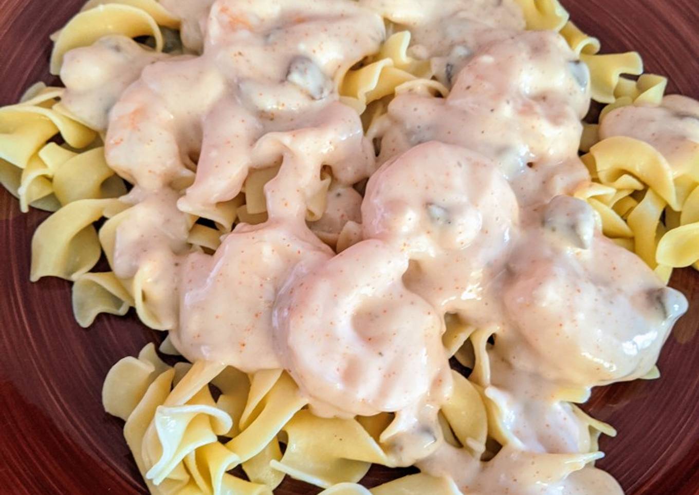Shrimp with Spicy Cream Sauce
