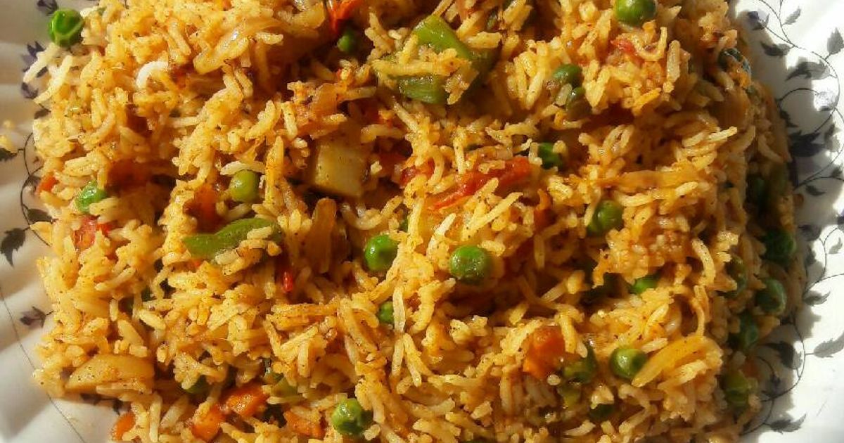 Tawa Pulao / Pav Bhaji Masala Rice Recipe by Shanta Singh - Cookpad