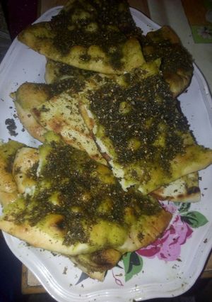 صورة لوصفة مناقيش زعتر