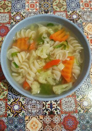 Foto resep Sup Makaroni Pedas Simpel