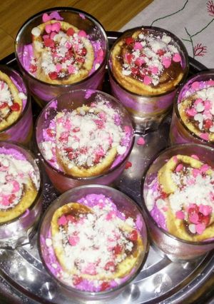 Una foto de Postre fácil en vasitos.