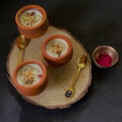 A picture of Thandai Pudding.