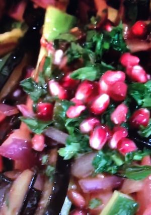 A picture of Eggplant salad.