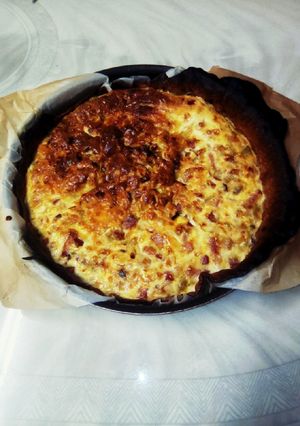 Une photo de Tarte poireaux lardons