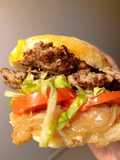 Smash Burger con pan de papa casero