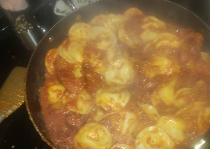 Recipe of Favorite Easy ravioli with turkey kielbasa