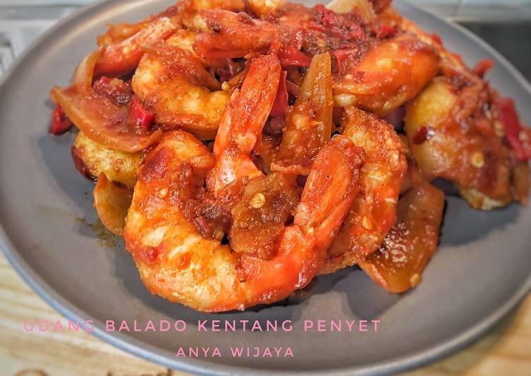 Cara Gampang Menyiapkan Udang Balado Kentang Penyet Anti Gagal