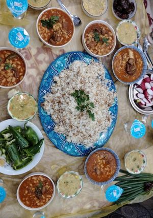صورة لوصفة فاصوليا بيضاء مع رز بشعيريه