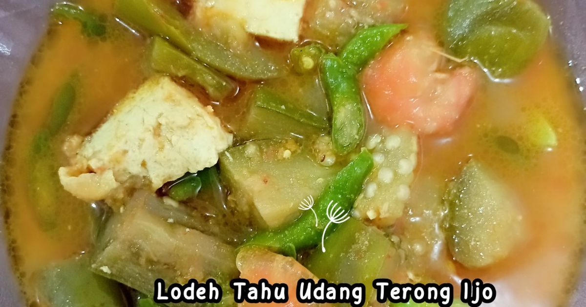 Lodeh Tahu Udang Terong Ijo