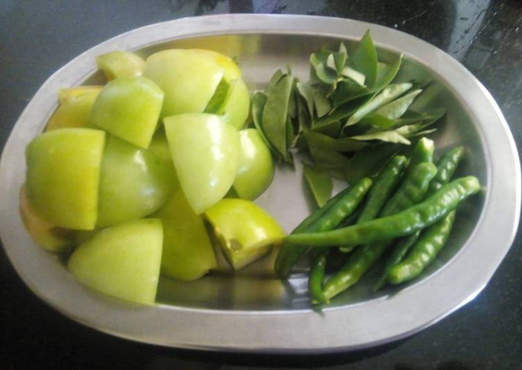 Steps to Prepare Any-night-of-the-week Green tomato chutney