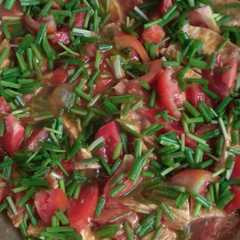 A picture of Tempe tahu bumbu rujak mudah.