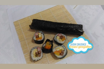 Bagaimana Menyiapkan 34. Sushi sausage yang Bikin Ngiler